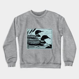 Loons on a pond Crewneck Sweatshirt